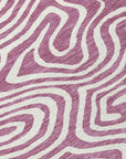 LOOMLAN Rugs Evalora Purple Washable Indoor-Outdoor Rug