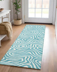 LOOMLAN Rugs Evalora Teal Washable Indoor-Outdoor Rug