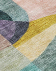 LOOMLAN Rugs Evan Green Washable Indoor-Outdoor Rug