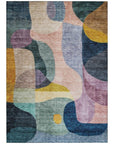 LOOMLAN Rugs Evan Green Washable Indoor-Outdoor Rug