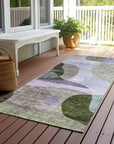 LOOMLAN Rugs Evan Olive Washable Indoor-Outdoor Rug