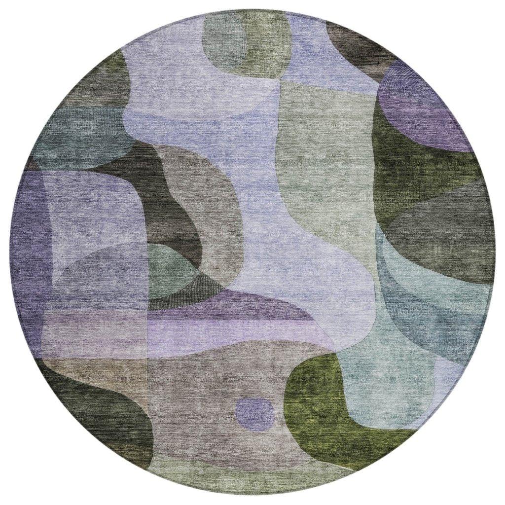 LOOMLAN Rugs Evan Olive Washable Indoor-Outdoor Rug
