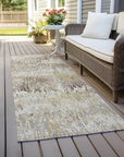 LOOMLAN Rugs Evandra Ivory Washable Indoor-Outdoor Rug