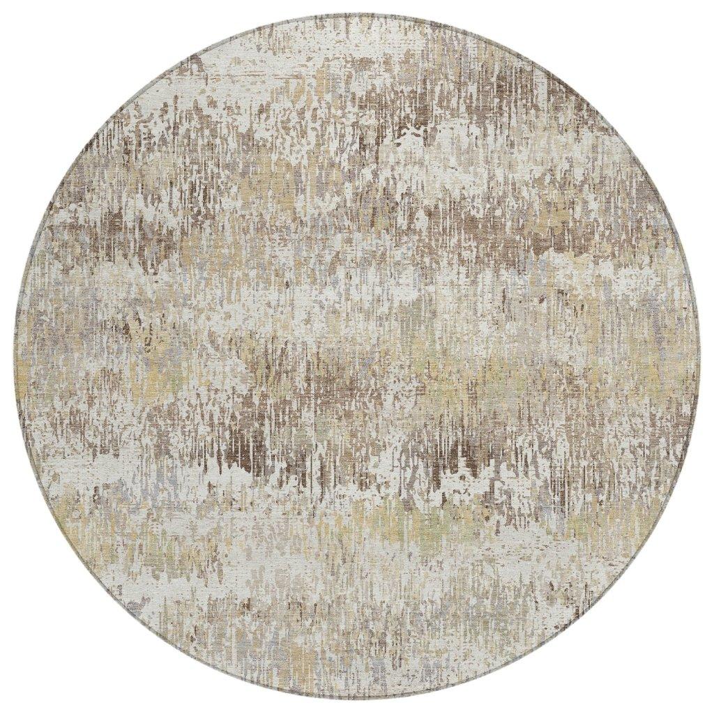 LOOMLAN Rugs Evandra Ivory Washable Indoor-Outdoor Rug