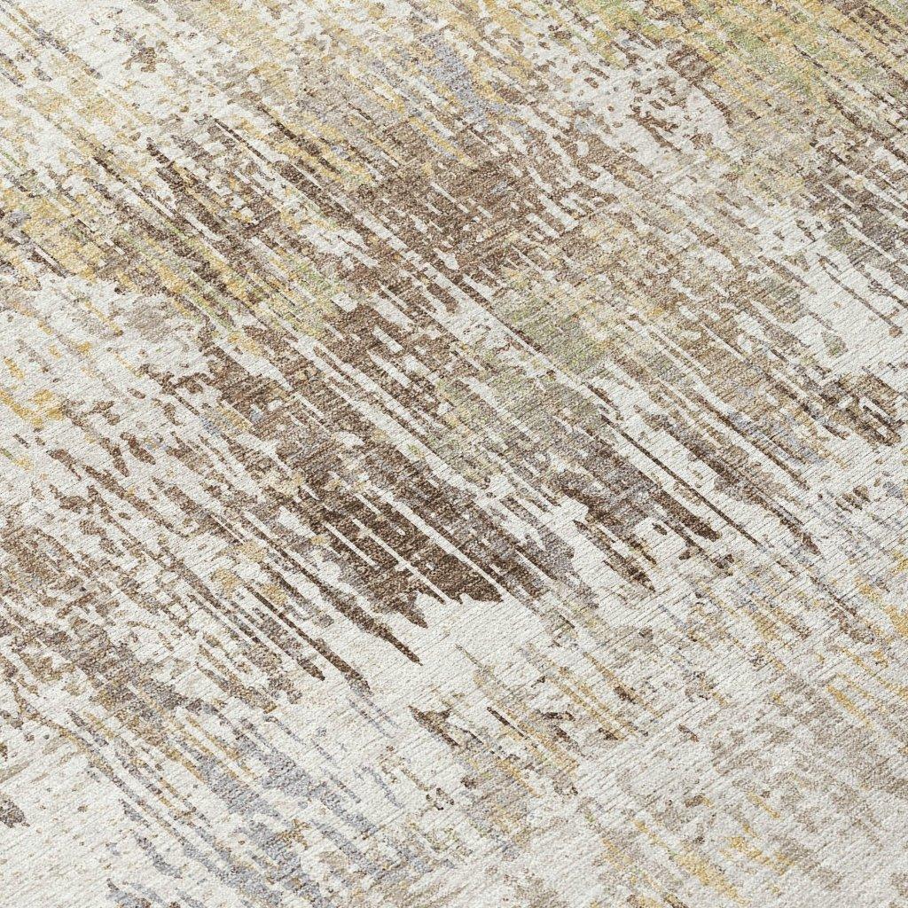 LOOMLAN Rugs Evandra Ivory Washable Indoor-Outdoor Rug