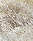 LOOMLAN Rugs Evandra Ivory Washable Indoor-Outdoor Rug