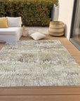 LOOMLAN Rugs Evandra Ivory Washable Indoor-Outdoor Rug