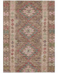 LOOMLAN Rugs Evynne Brown Washable Indoor-Outdoor Rug