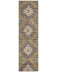 LOOMLAN Rugs Evynne Green Washable Indoor-Outdoor Rug