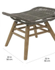 Explorer Neptune Chair & Ottoman Outdoor Furniture - LOOMLAN - Seasonal Living - Outdoor Ottomans