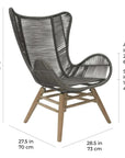 Explorer Neptune Chair & Ottoman Outdoor Furniture - LOOMLAN - Seasonal Living - Outdoor Ottomans