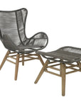 Explorer Neptune Chair & Ottoman Outdoor Furniture - LOOMLAN - Seasonal Living - Outdoor Ottomans