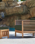 Soleil Teak Patio Lounge Set with Sunbrella Cushion 2PC -- view 31