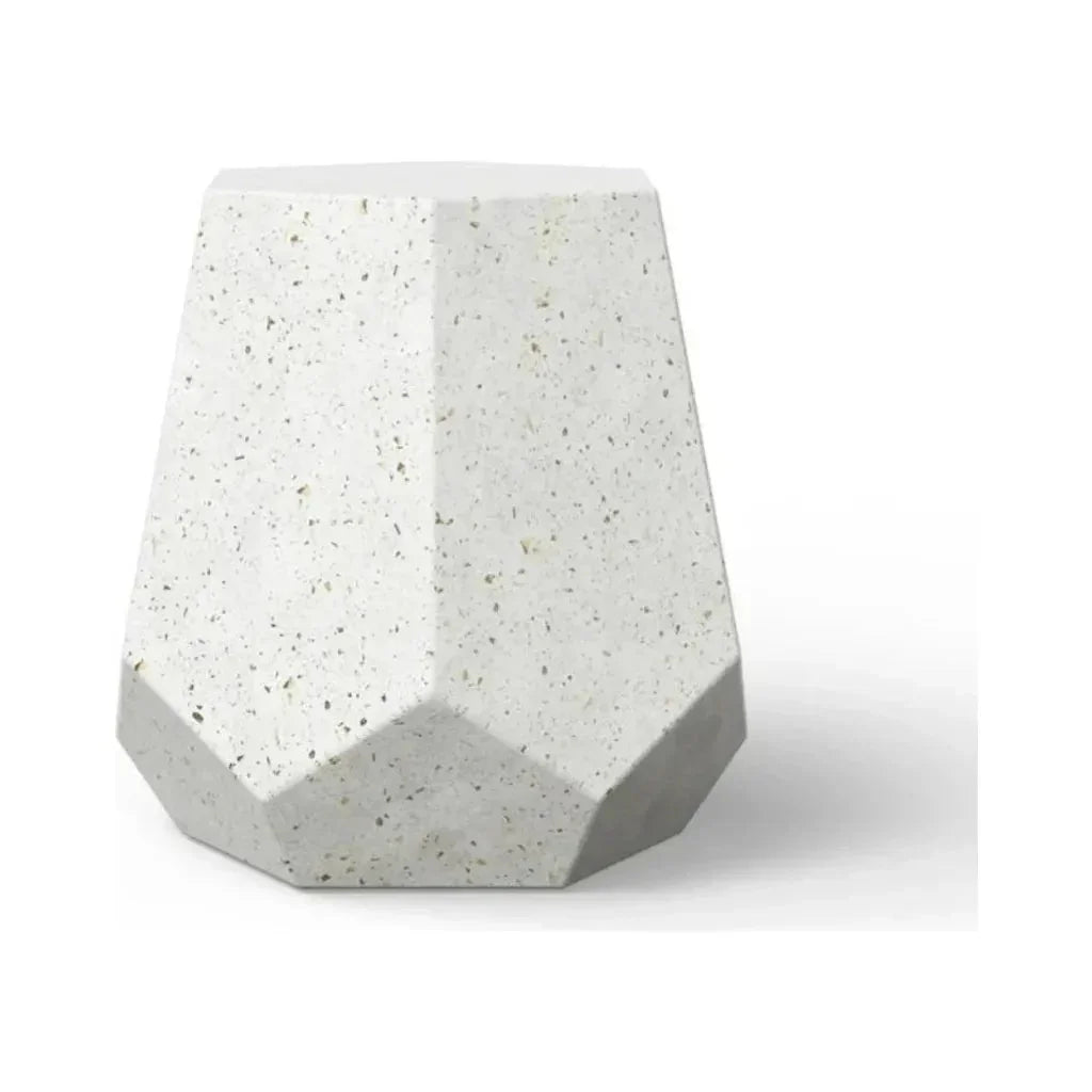 Faceted Fiber - Reinforced Concrete Outdoor Stool - LOOMLAN - Urbia - Garden Stools
