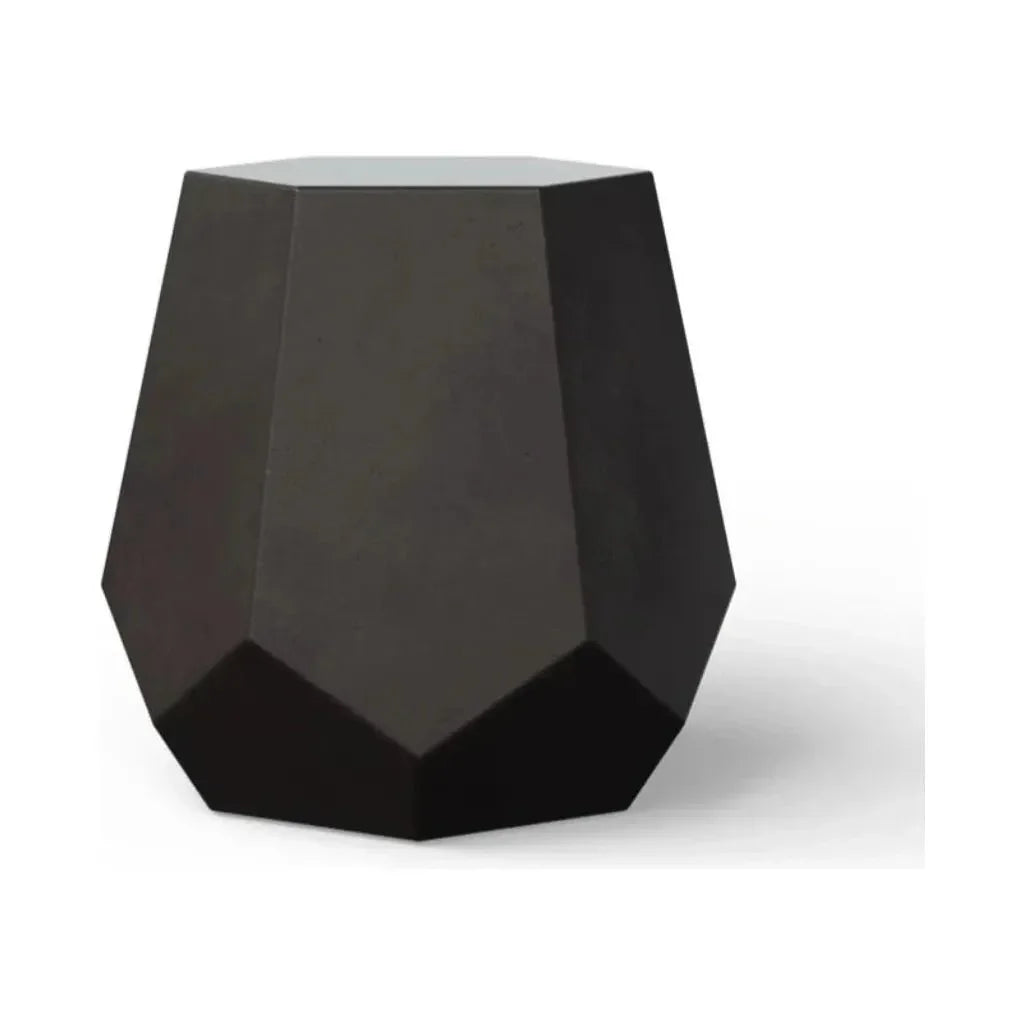 Faceted Fiber - Reinforced Concrete Outdoor Stool - LOOMLAN - Urbia - Garden Stools
