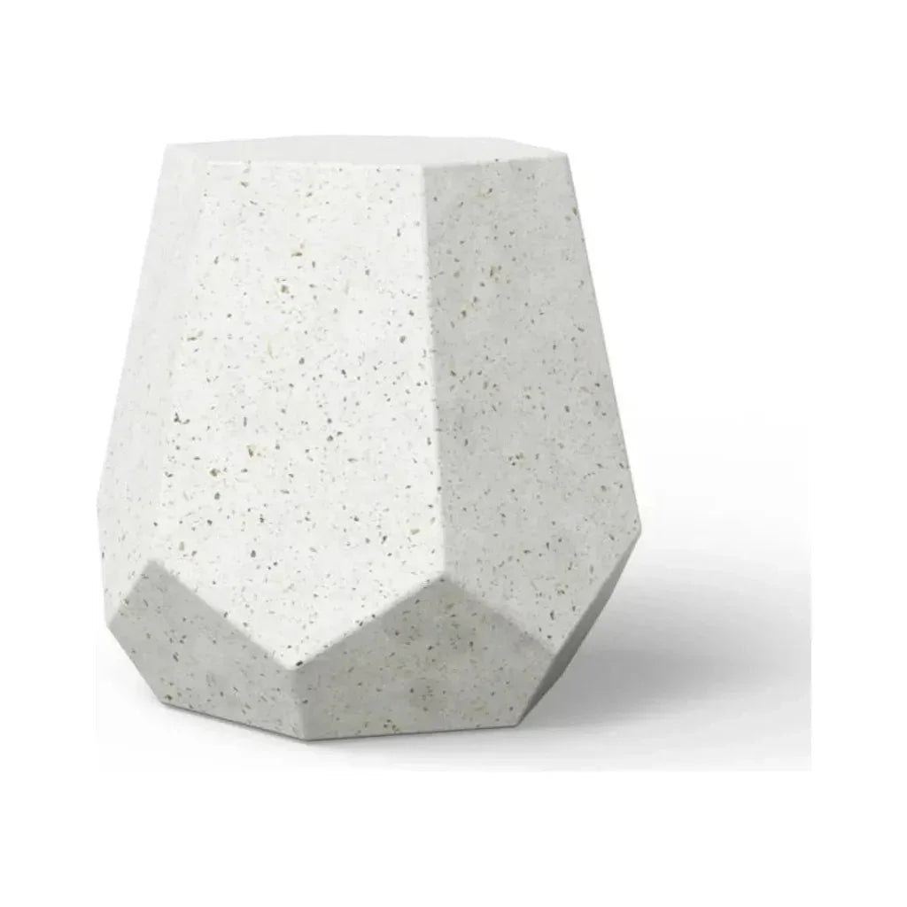 Faceted Fiber - Reinforced Concrete Outdoor Stool - LOOMLAN - Urbia - Garden Stools