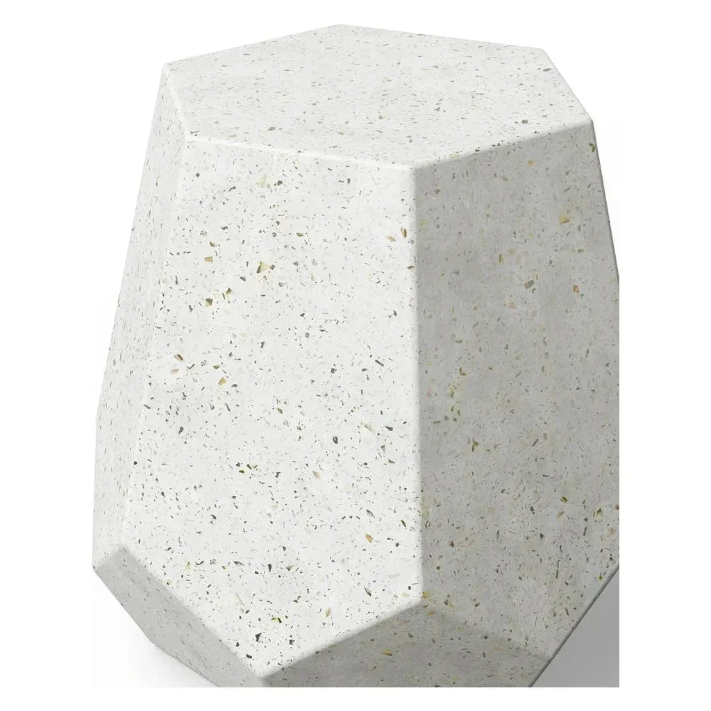 Faceted Fiber - Reinforced Concrete Outdoor Stool - LOOMLAN - Urbia - Garden Stools