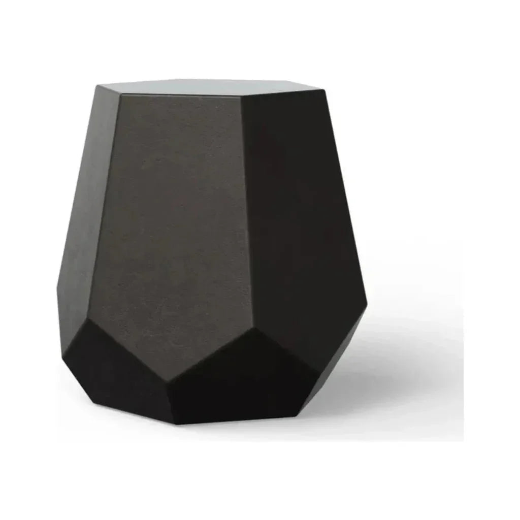 Faceted Fiber - Reinforced Concrete Outdoor Stool - LOOMLAN - Urbia - Garden Stools