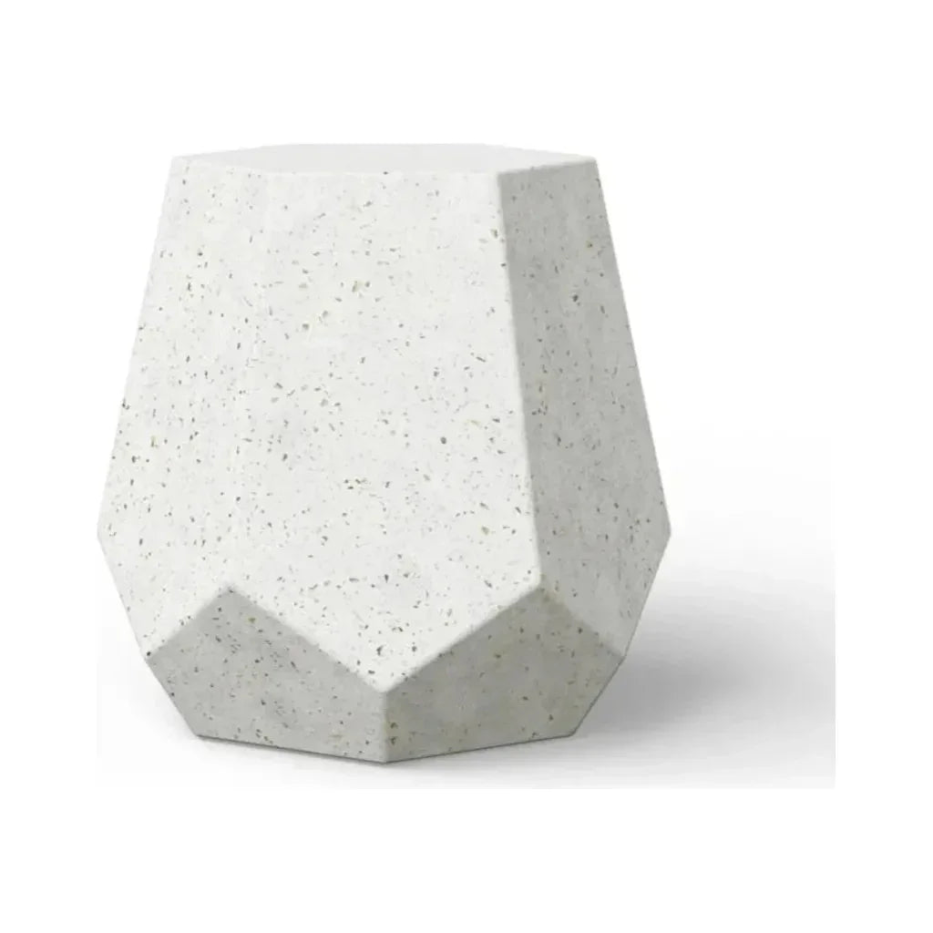 Faceted Fiber - Reinforced Concrete Outdoor Stool - LOOMLAN - Urbia - Garden Stools