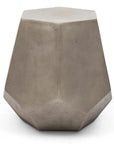 Faceted Fiber Reinforced Concrete Side Table - LOOMLAN - Urbia - Outdoor Side Tables