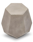 Faceted Fiber Reinforced Concrete Side Table - LOOMLAN - Urbia - Outdoor Side Tables