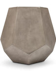 Faceted Fiber Reinforced Concrete Side Table - LOOMLAN - Urbia - Outdoor Side Tables