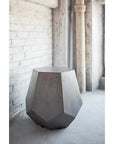 Faceted Fiber Reinforced Concrete Side Table - LOOMLAN - Urbia - Outdoor Side Tables