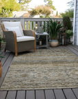LOOMLAN Rugs Fariza Brown Washable Indoor-Outdoor Rug