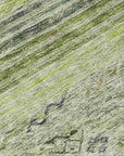 LOOMLAN Rugs Fariza Green Washable Indoor-Outdoor Rug