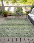 LOOMLAN Rugs Fariza Green Washable Indoor-Outdoor Rug