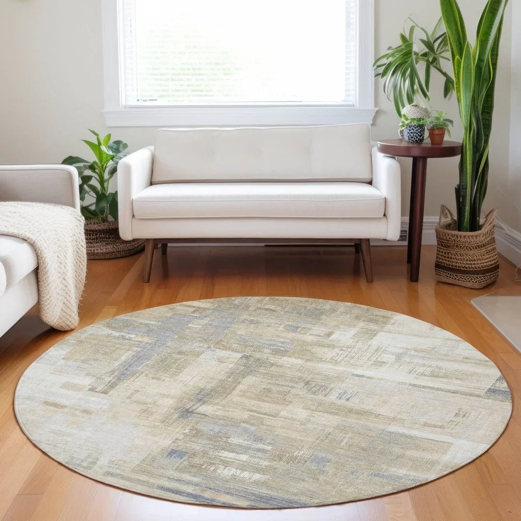LOOMLAN Rugs Fayra Ivory Washable Indoor-Outdoor Rug