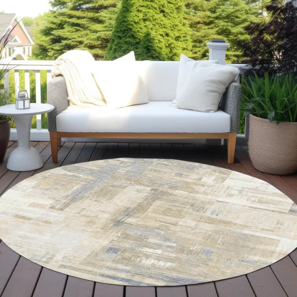 LOOMLAN Rugs Fayra Ivory Washable Indoor-Outdoor Rug