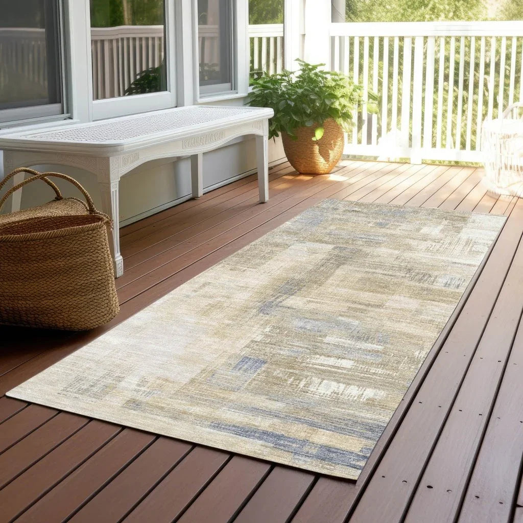 LOOMLAN Rugs Fayra Ivory Washable Indoor-Outdoor Rug