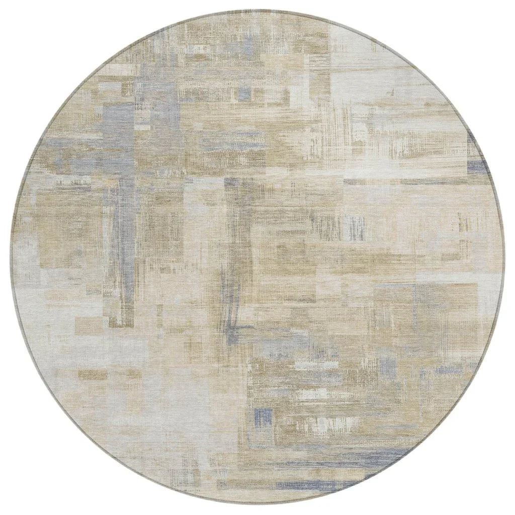 LOOMLAN Rugs Fayra Ivory Washable Indoor-Outdoor Rug