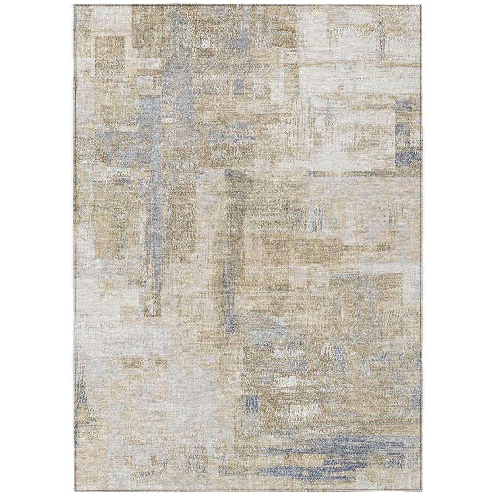 LOOMLAN Rugs Fayra Ivory Washable Indoor-Outdoor Rug