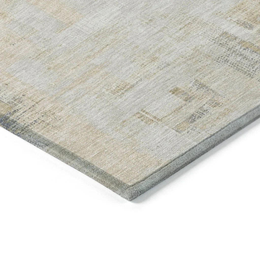 LOOMLAN Rugs Fayra Ivory Washable Indoor-Outdoor Rug