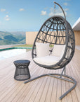 Milano Aluminum Modern Outdoor End Table