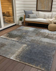 LOOMLAN Rugs Fernal Brown Washable Indoor-Outdoor Rug