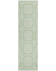 LOOMLAN Rugs Fernalis Green Washable Indoor-Outdoor Rug