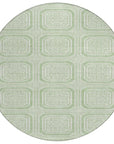 LOOMLAN Rugs Fernalis Green Washable Indoor-Outdoor Rug