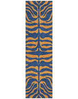 LOOMLAN Rugs Fernelle Blue Washable Indoor-Outdoor Rug