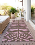 LOOMLAN Rugs Fernelle Brown Washable Indoor-Outdoor Rug
