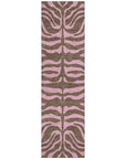 LOOMLAN Rugs Fernelle Brown Washable Indoor-Outdoor Rug