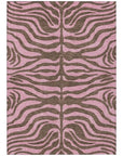LOOMLAN Rugs Fernelle Brown Washable Indoor-Outdoor Rug