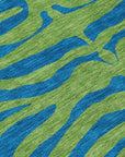 LOOMLAN Rugs Fernelle Green Washable Indoor-Outdoor Rug