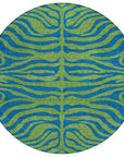 LOOMLAN Rugs Fernelle Green Washable Indoor-Outdoor Rug