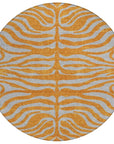 LOOMLAN Rugs Fernelle Orange Washable Indoor-Outdoor Rug