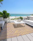 Fernelle Peach Washable Indoor - Outdoor Rug - LOOMLAN - LOOMLAN Rugs - Outdoor Rugs