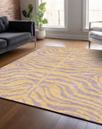 Fernelle Peach Washable Indoor - Outdoor Rug - LOOMLAN - LOOMLAN Rugs - Outdoor Rugs