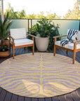 Fernelle Peach Washable Indoor - Outdoor Rug - LOOMLAN - LOOMLAN Rugs - Outdoor Rugs